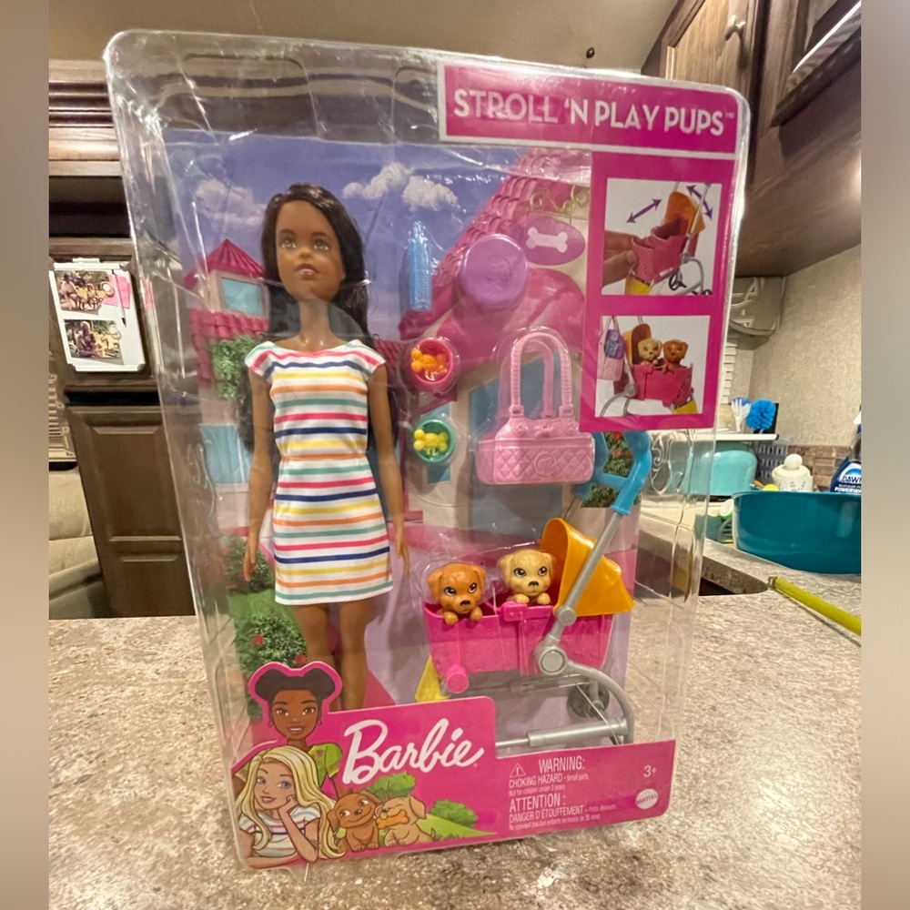 Barbie Stroll n play pups.NIB!